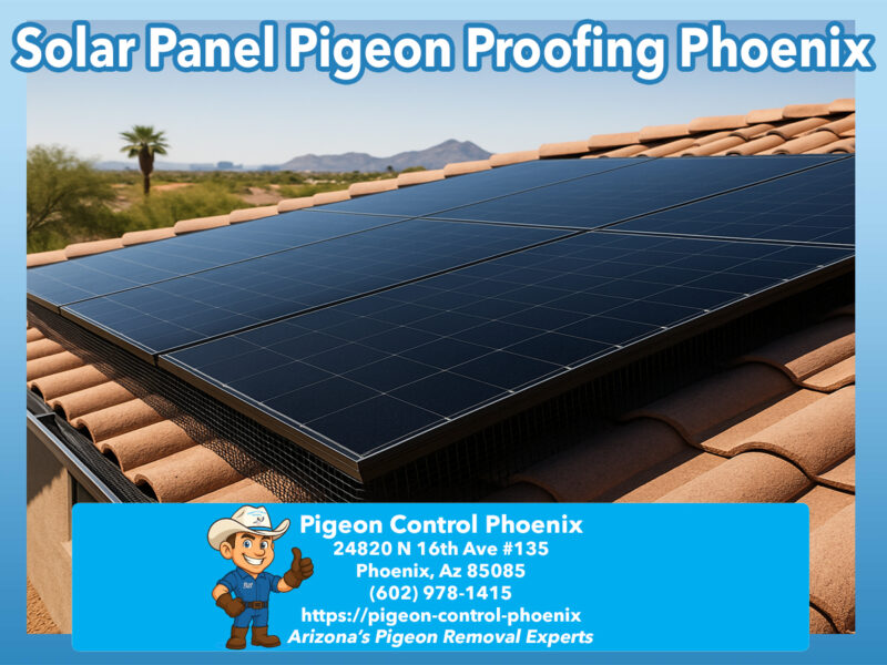 Solar Panel Pigeon Proofing and HVAC Pigeon Removal in Phoenix Az