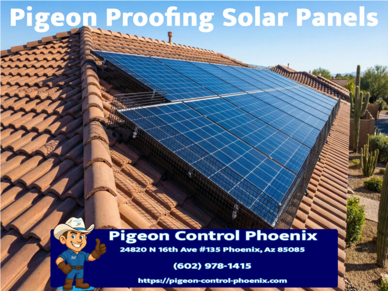 Pigeon Proofing Solar Panels