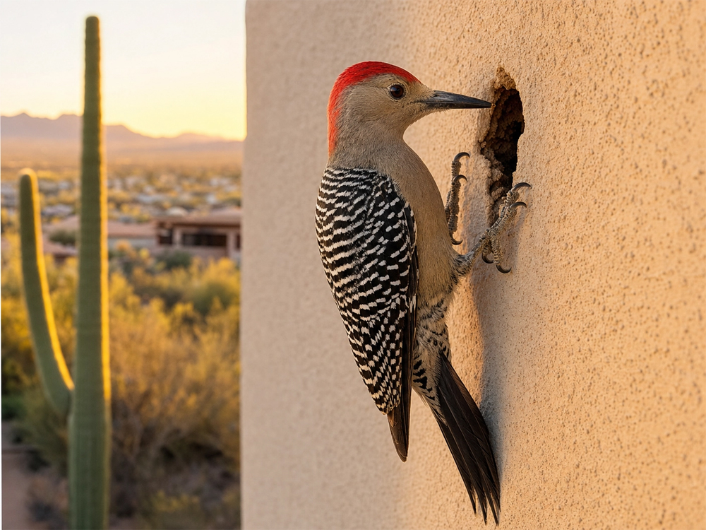 Gila Woodpeckers in Phoenix Arizona 